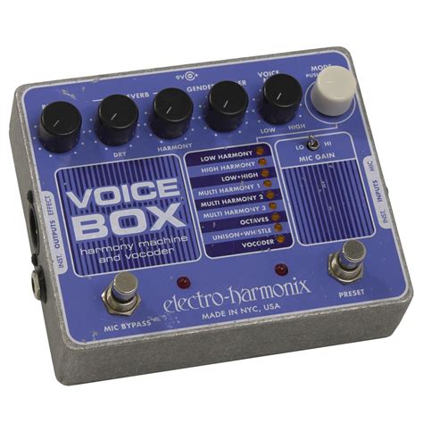 electro-harmonix voice box harmony machine vocoder demo|Electro.